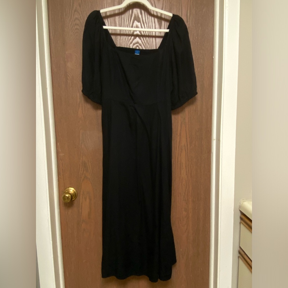NWT Old Navy Fit and Flare Crepe Midi Dress